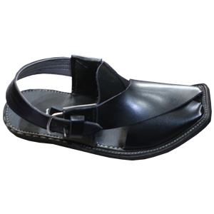 Black Round Shape Sandal 2